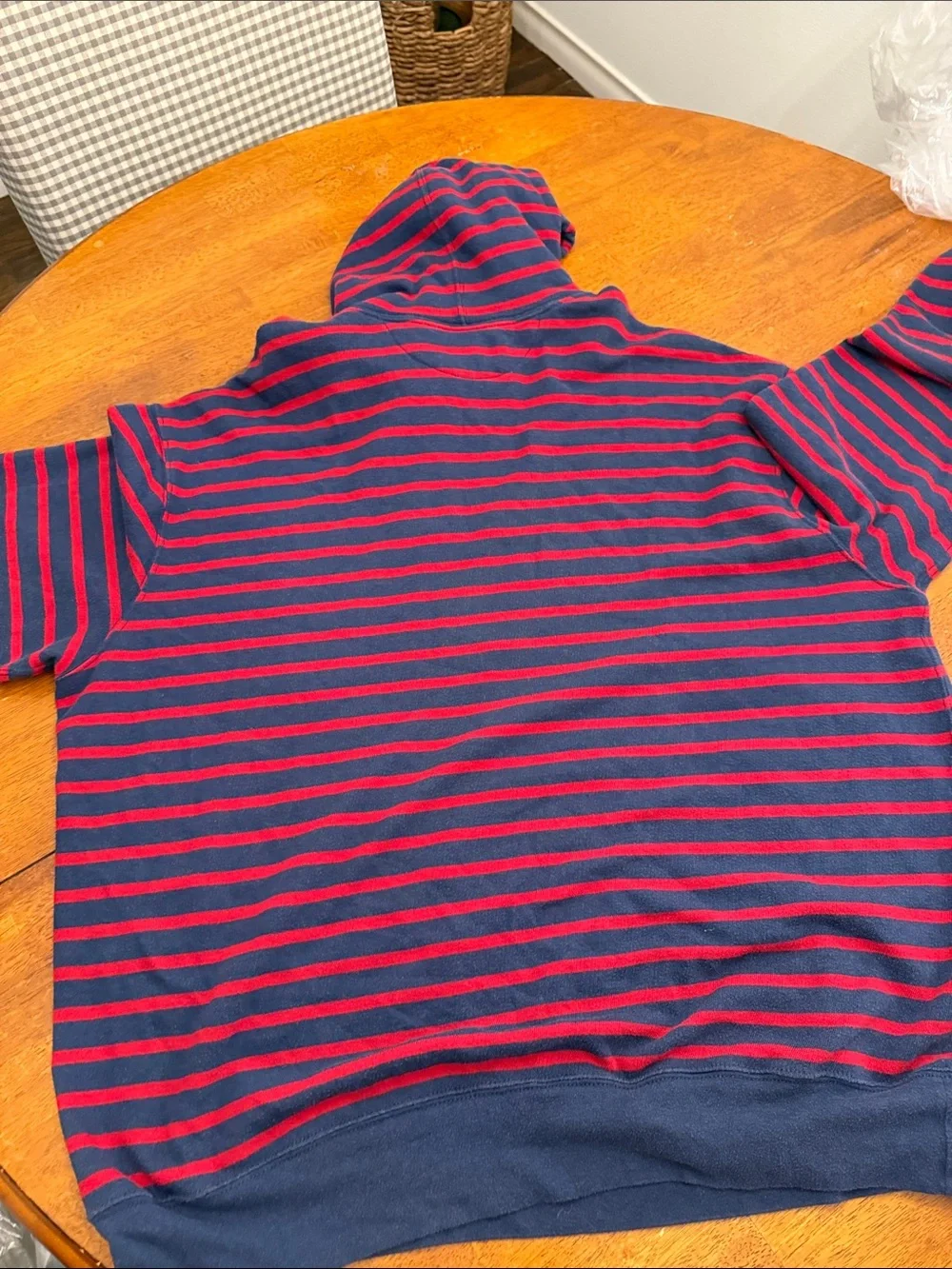 Polo by Ralph Lauren Red & Navy Striped Hooded Sweatshirt xxl
